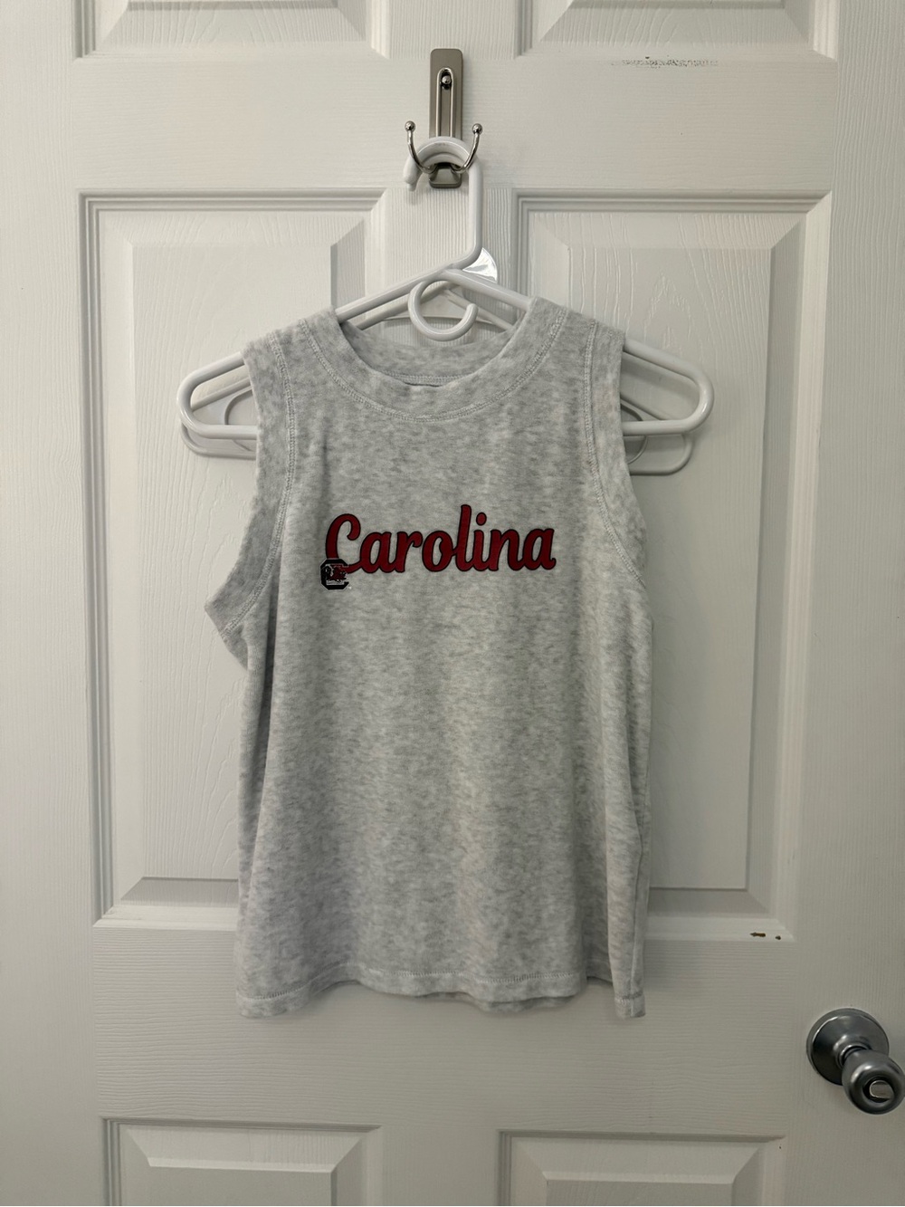 Carolina Sleeveless Gray Tank Top